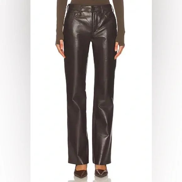 Recycled Leather Lilah Pant in Chocolate Torte CITIZENS OF HUMANITY - Picture 2 of 13